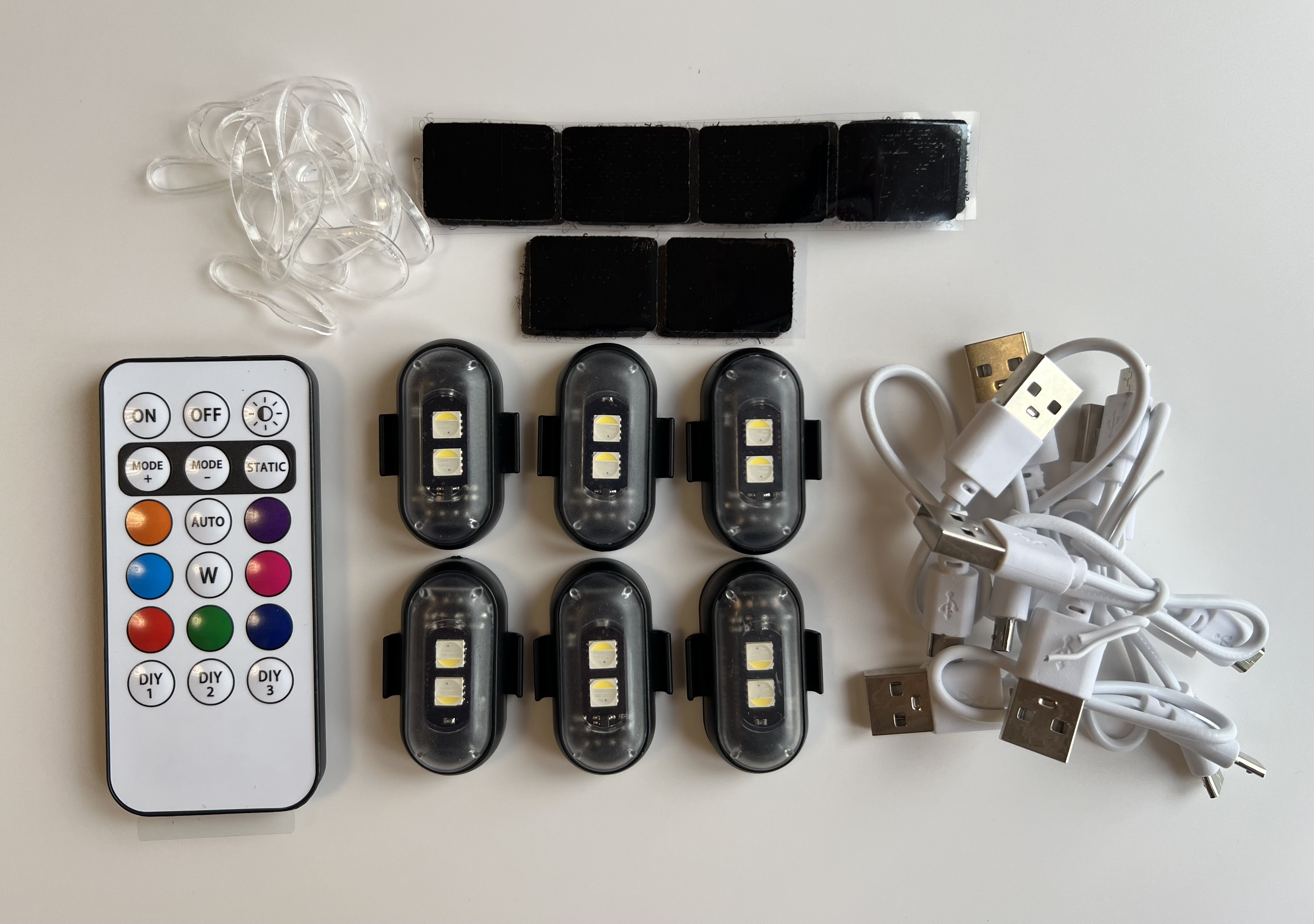 Комплект з 6 LED стробоскопів