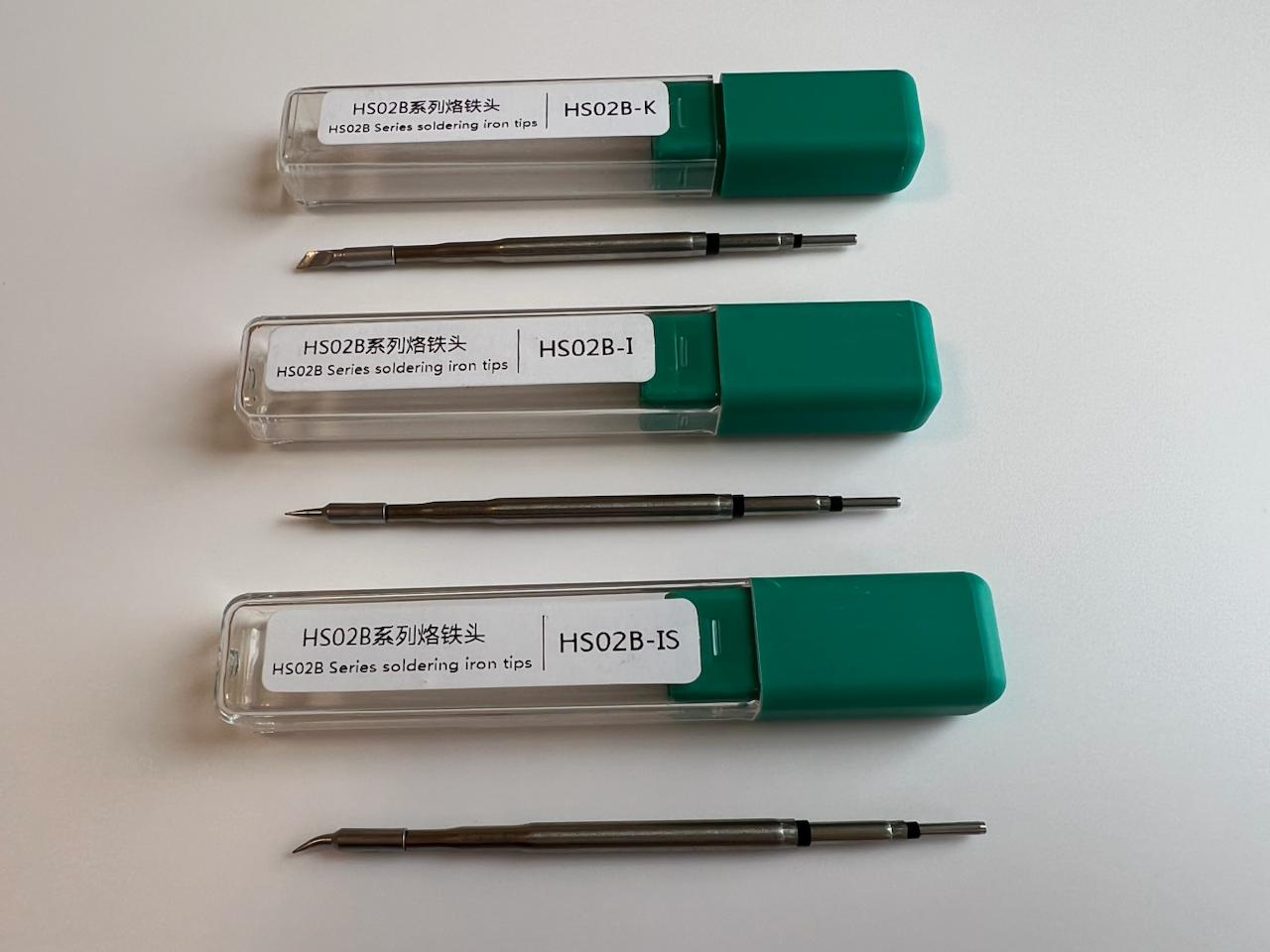 3 типи робочих жал паяльника FNIRSI.