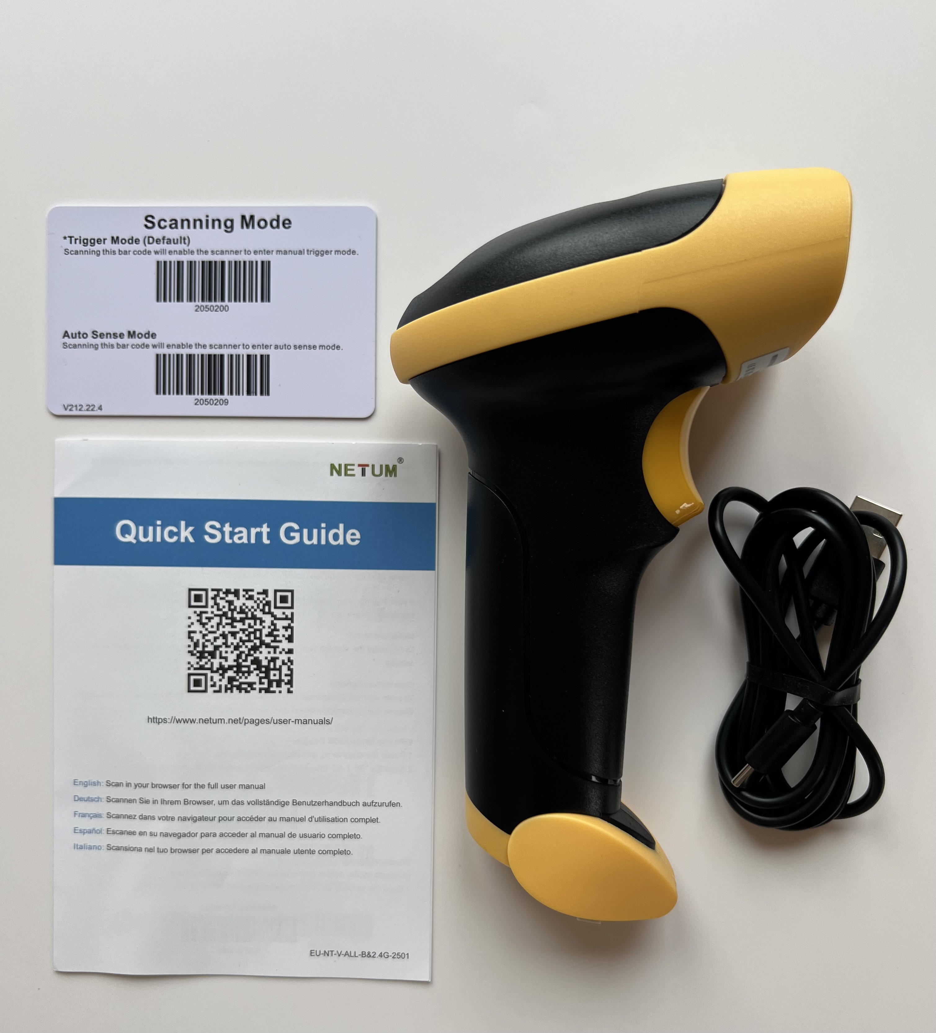 Портативний сканер баркодів NETUM L8BL