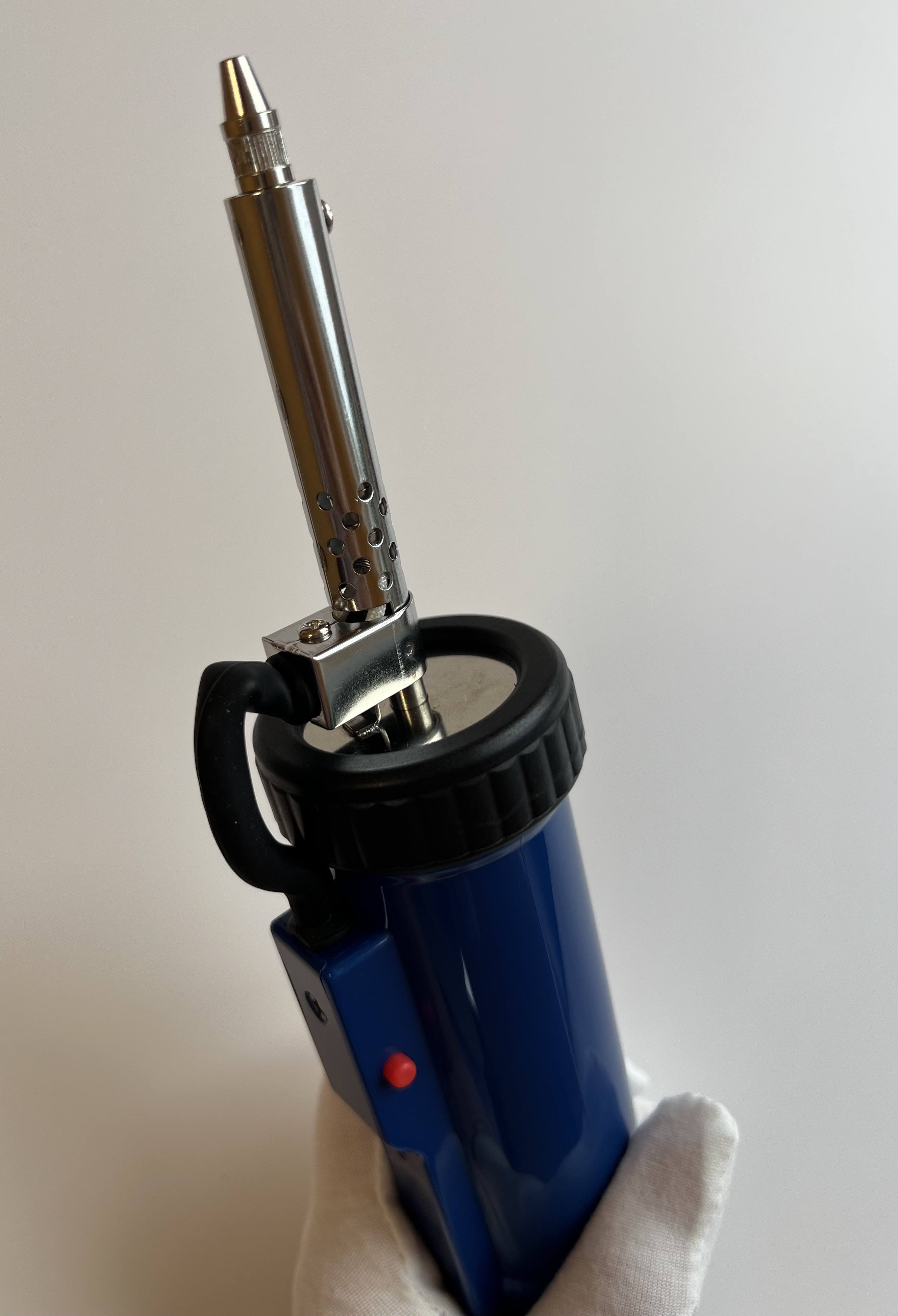 Електричний оловоотсос 220V ADT03 в синьому корпусі