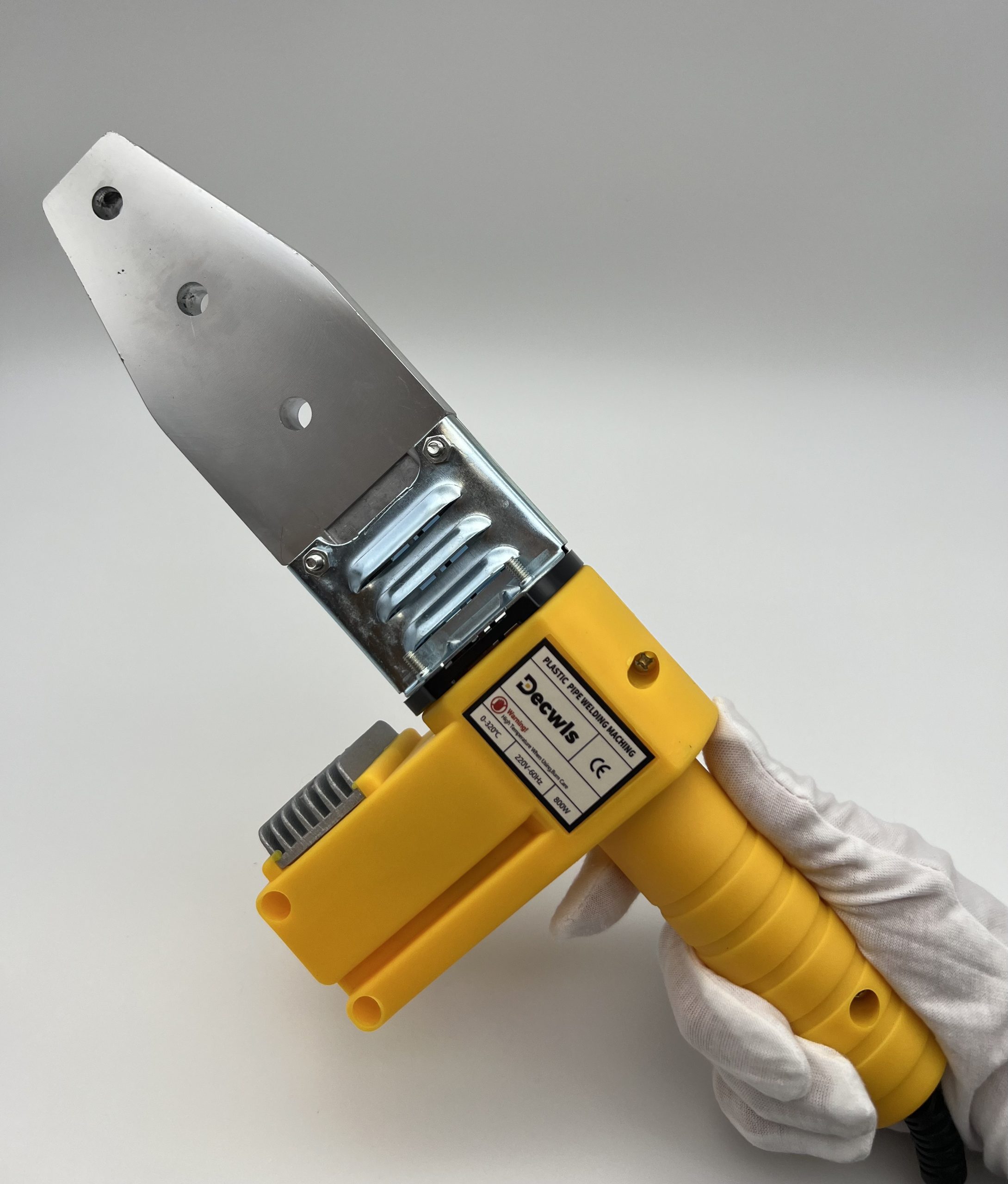 Апарат для зварювання пластикових труб з антиковзною рукояткою