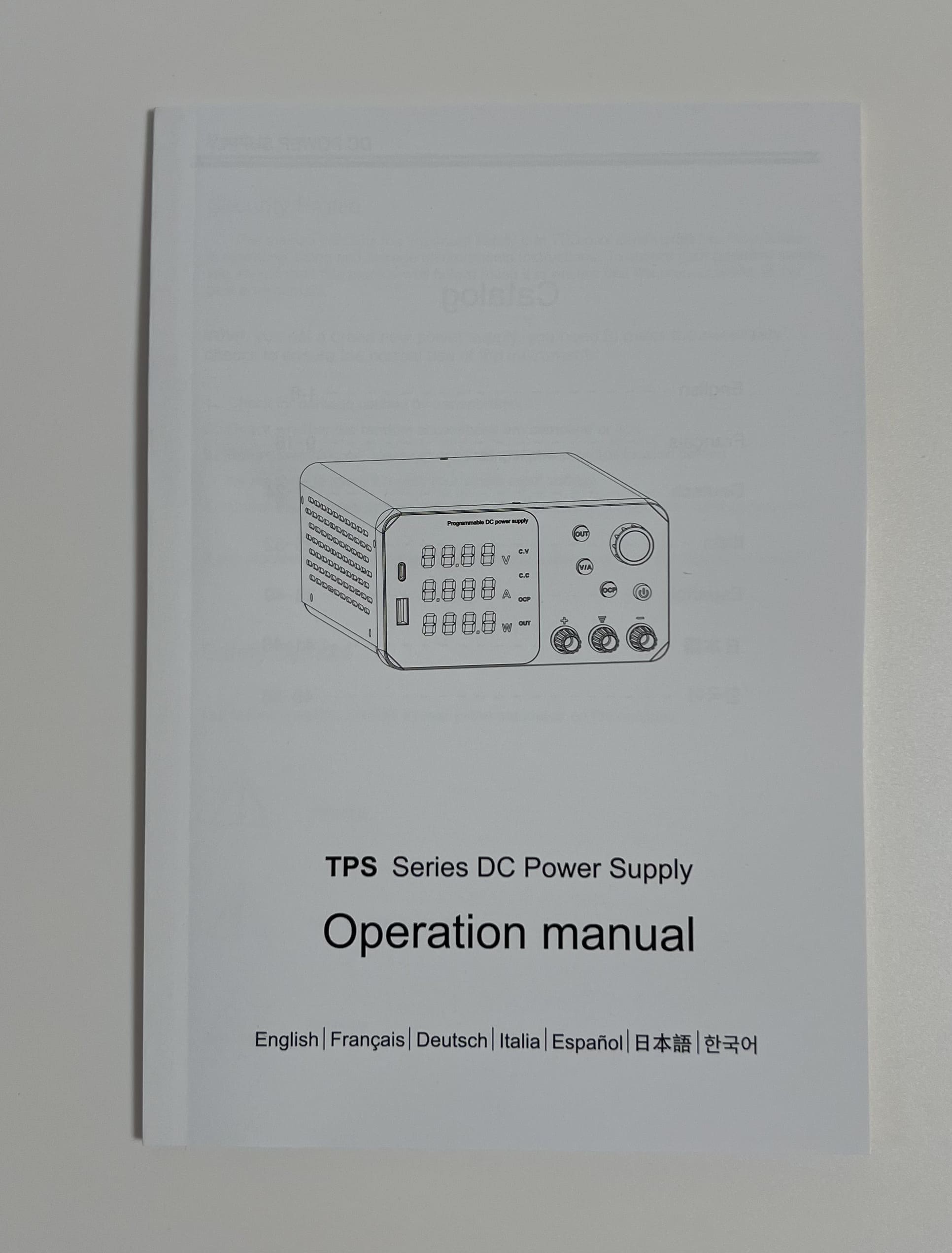 Інструкція до блоку живлення Wanptek TPS3010