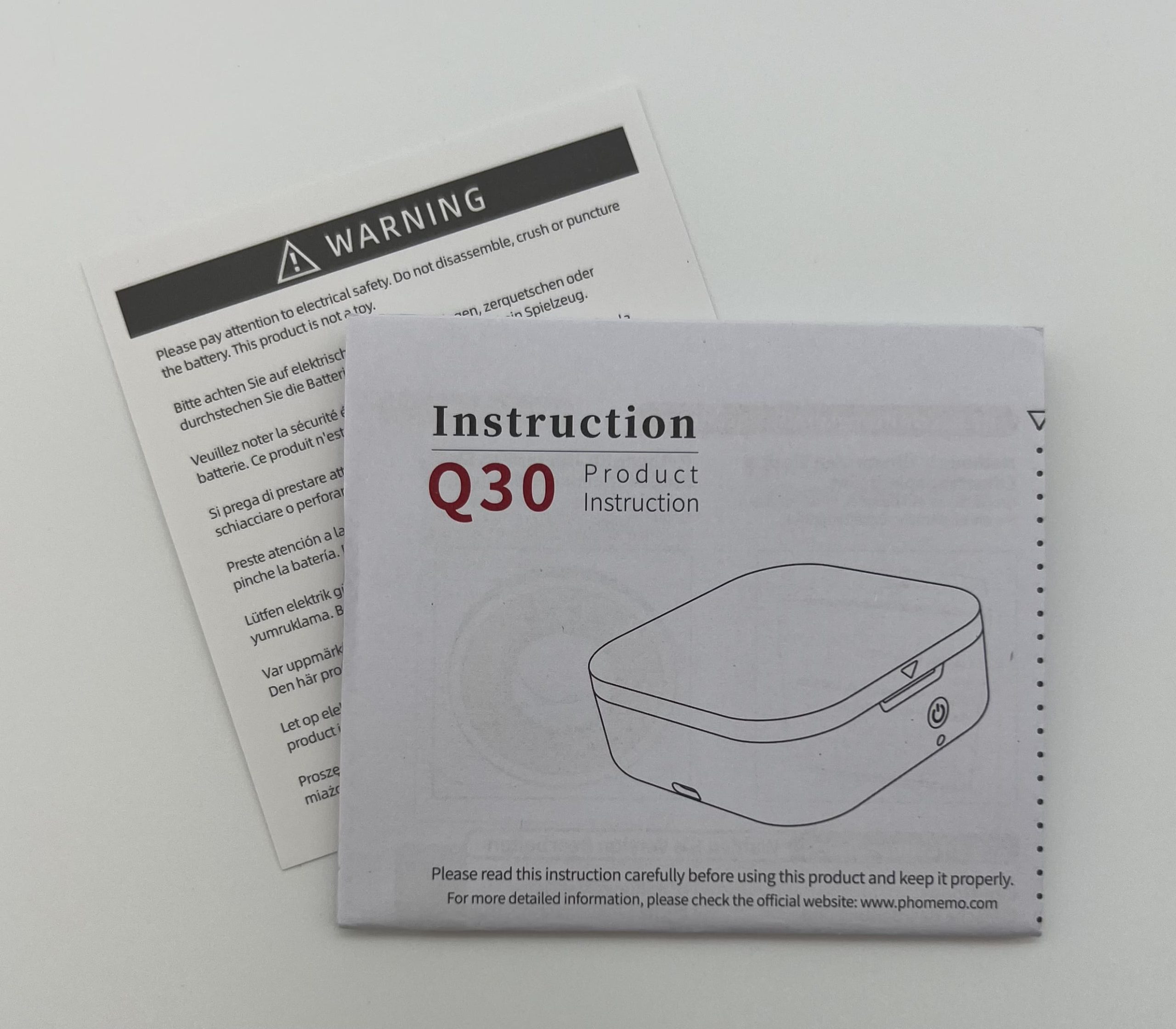 Легкість налаштування та використання Q30 з інструкцією від виробника