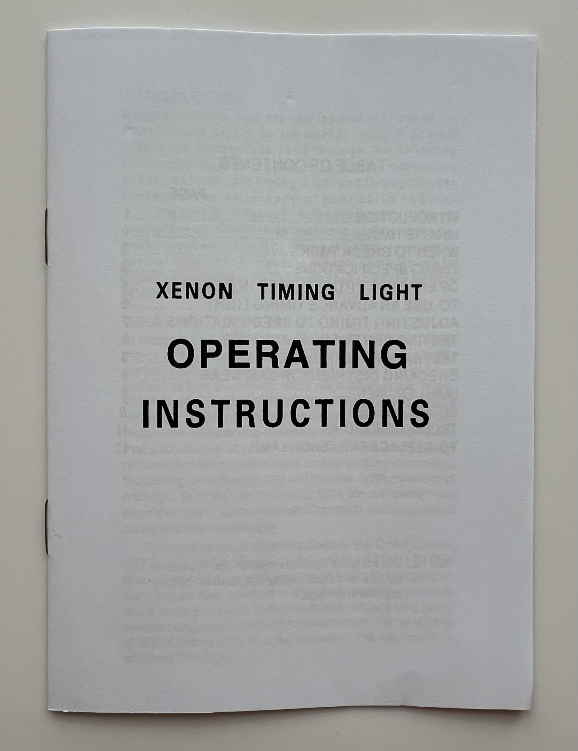 Інструкція до стробоскопа 12V для бензинового двигуна