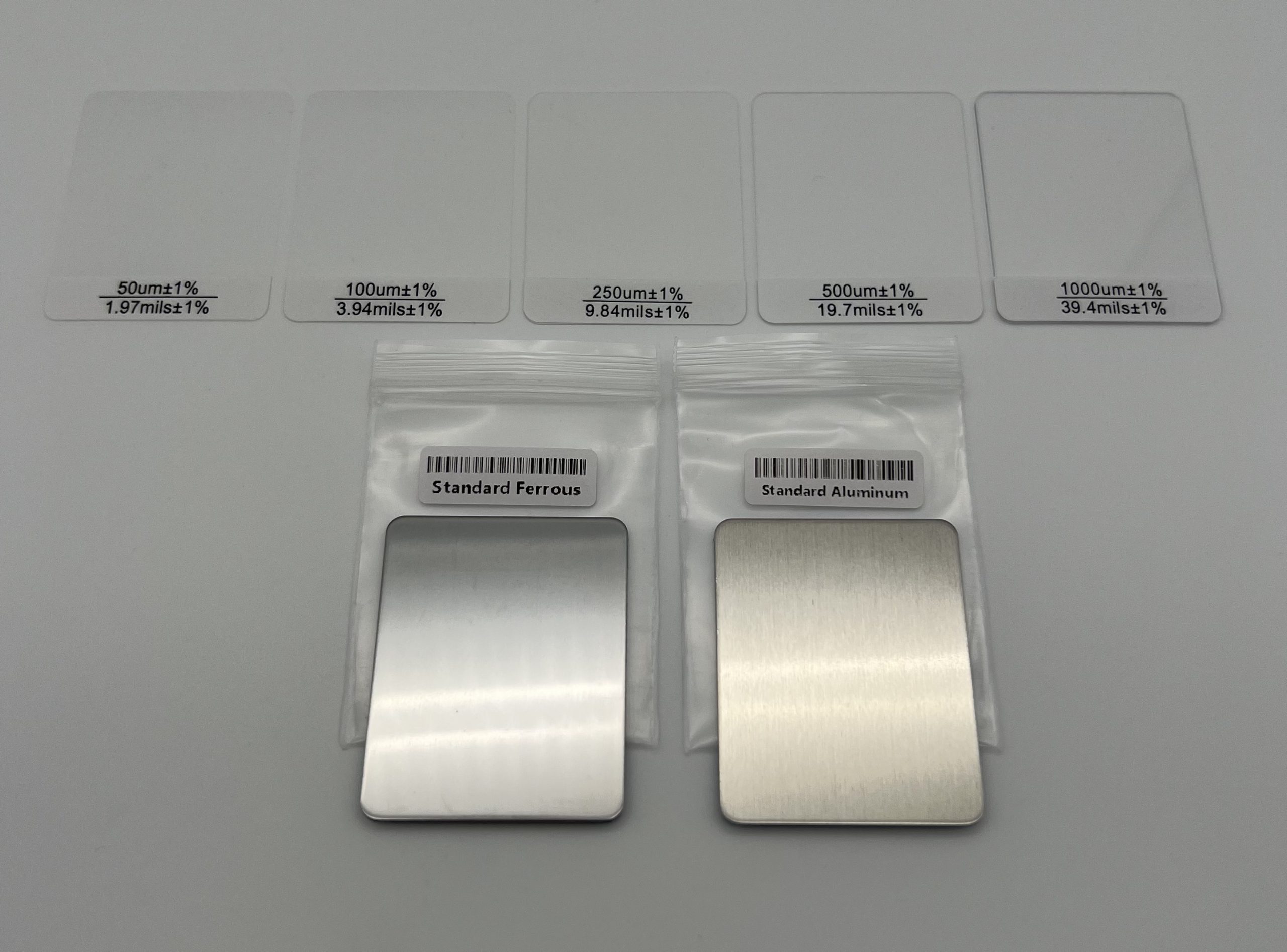 Калібрувальні пластини у комплектації товщиноміра