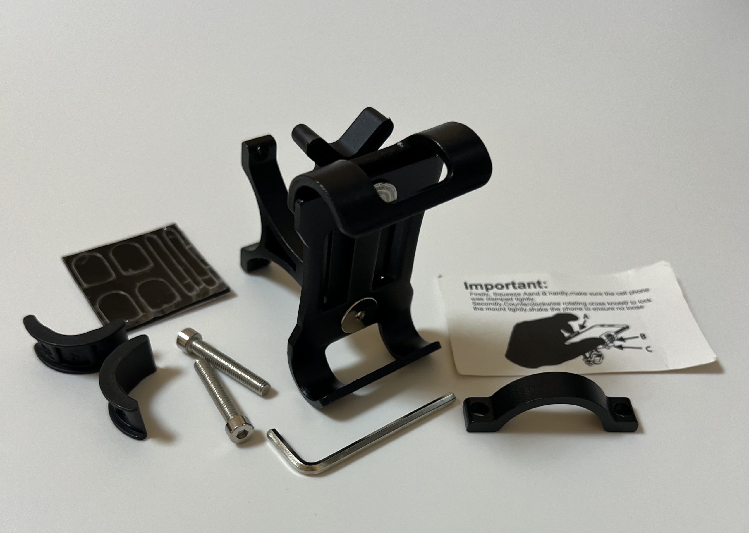 Комплектація мото тримача смартфона