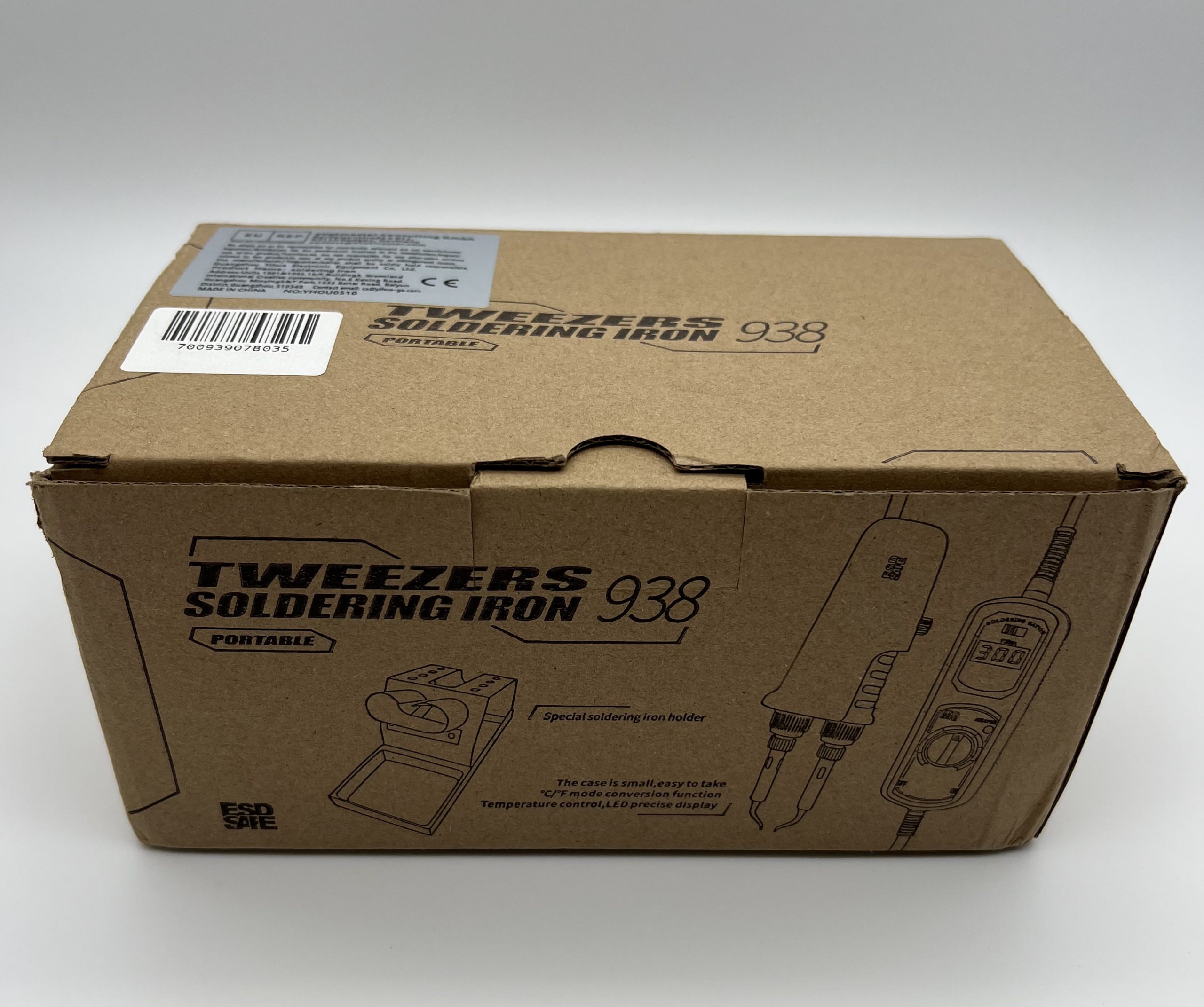 YIHUA 938D в коробці для безпечного транспортування