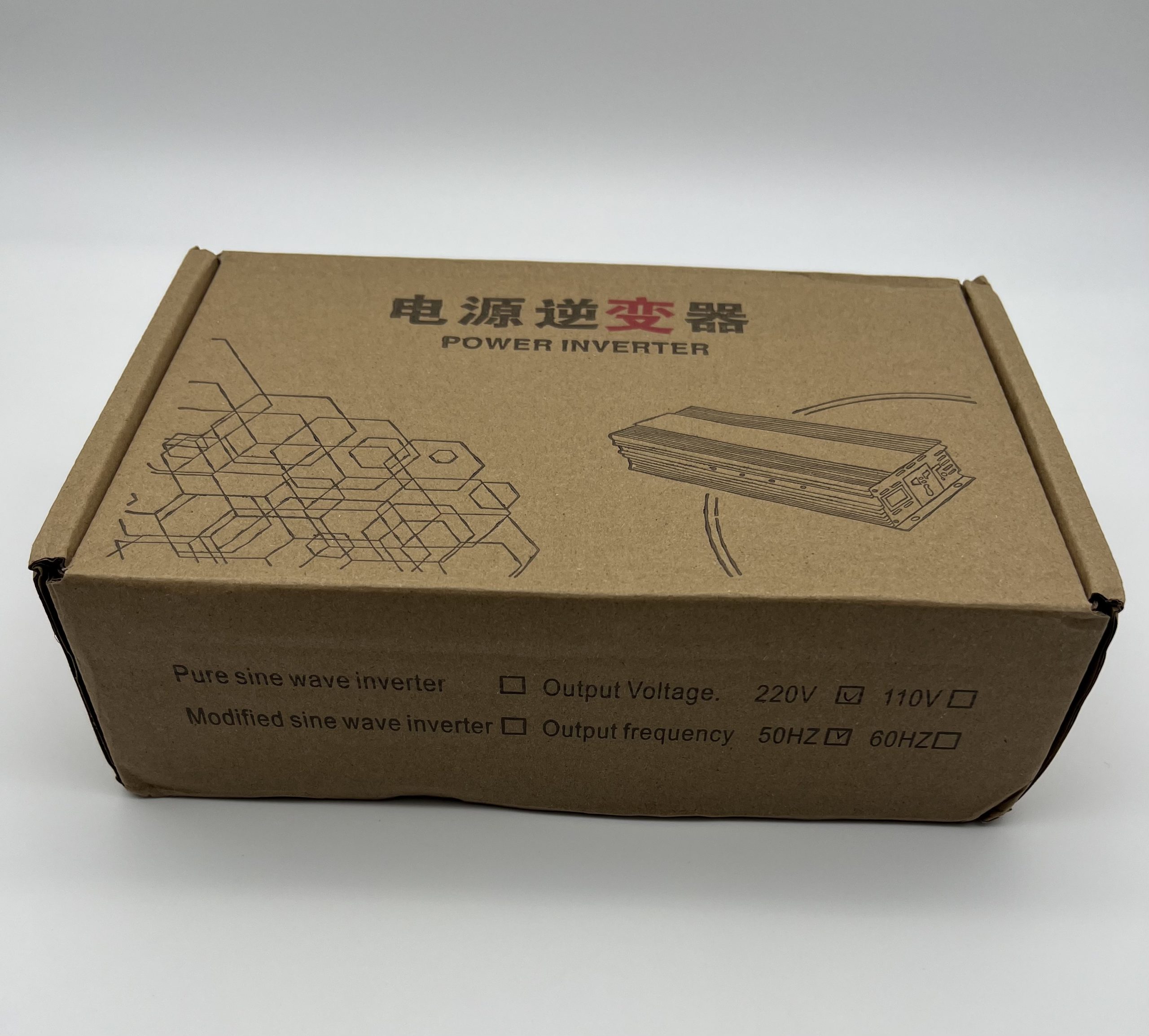 Інвертор Tataliken 1000W у коробці для безпечного транспортування