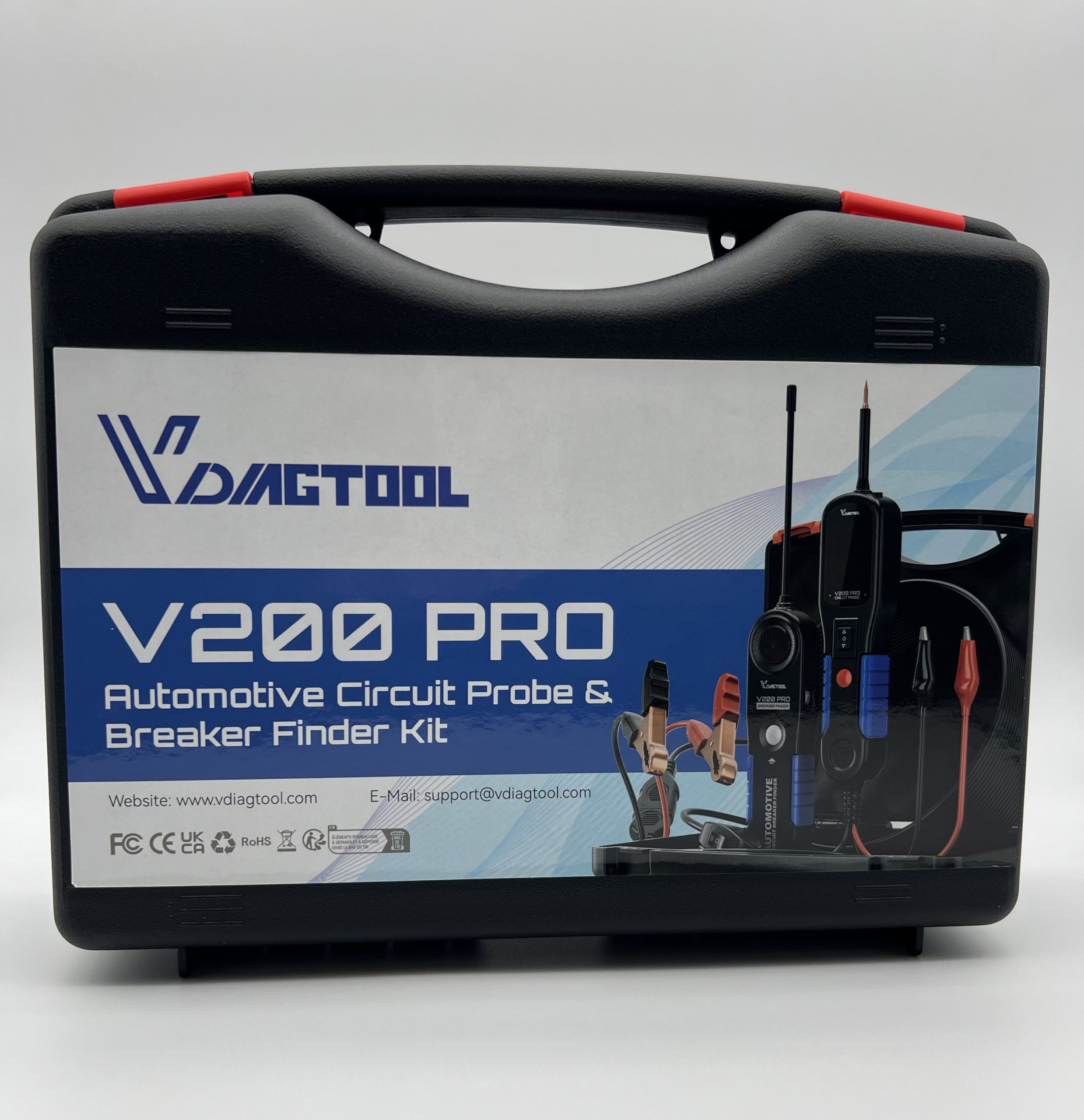 VDIAGTOOL V200 PRO в кейсі для зручного транспортування