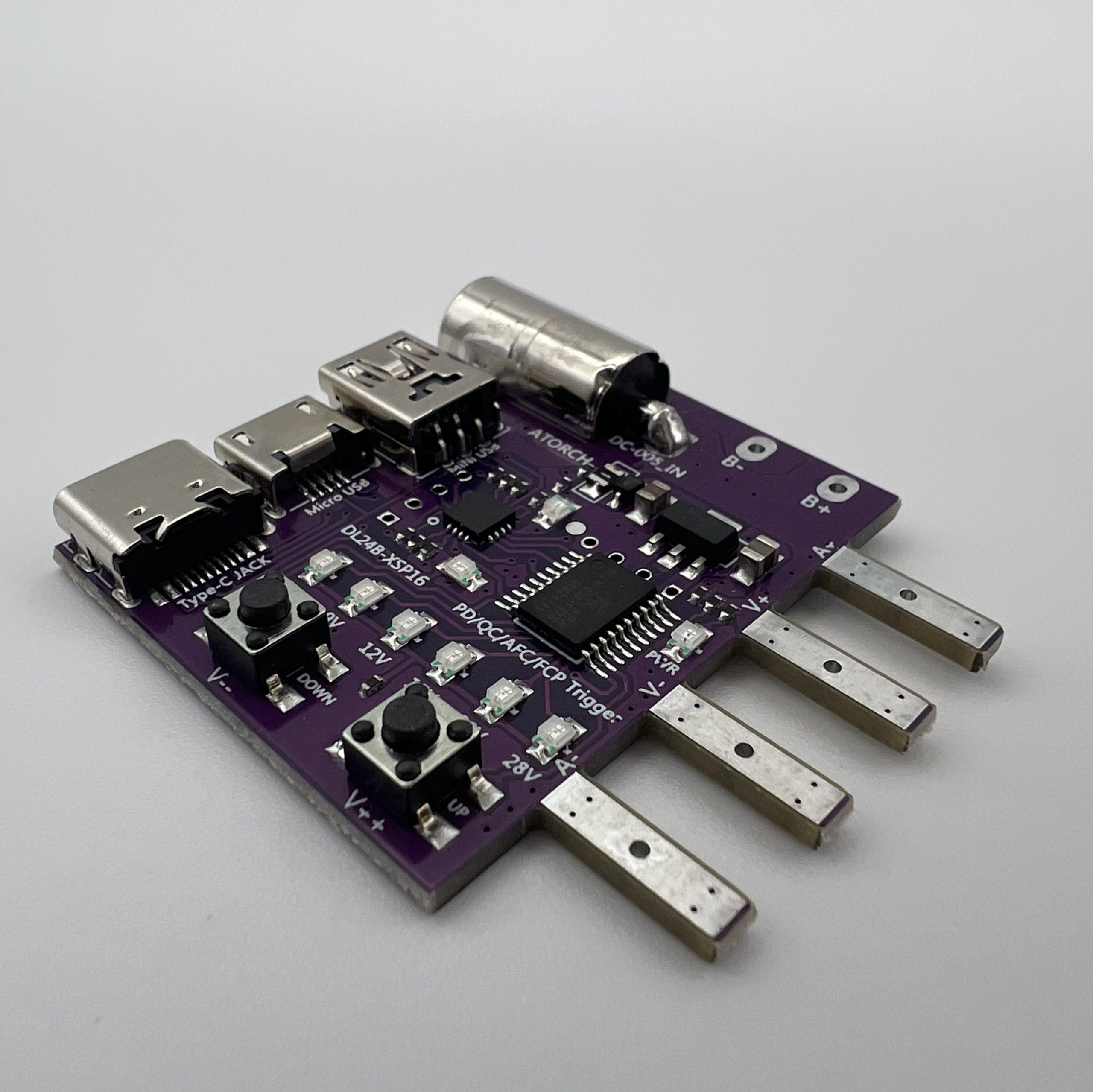 ATORCH Type-C PD3.1 – плата для перевірки протоколів зарядки