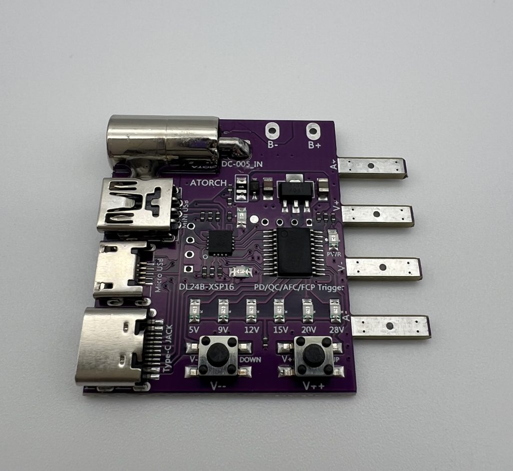 ATORCH Type-C PD3.1 тестова плата