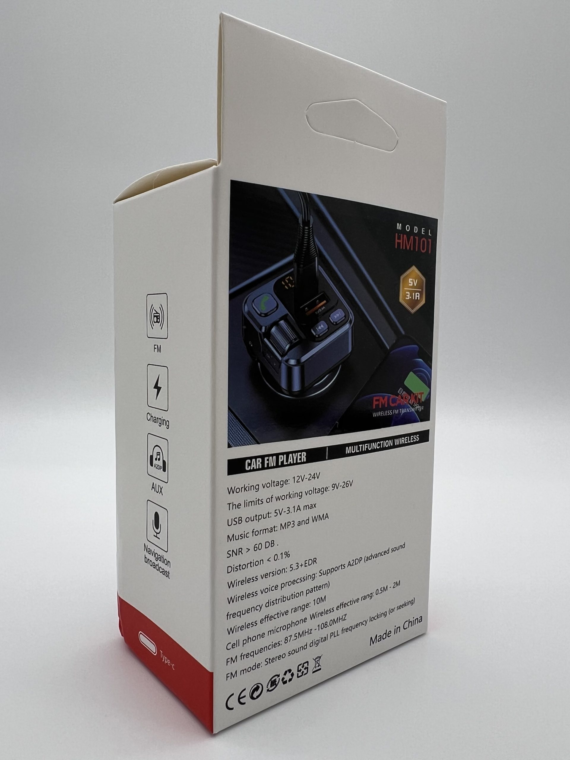 FM трансмітер HM101 – універсальне рішення з розширеним функціоналом