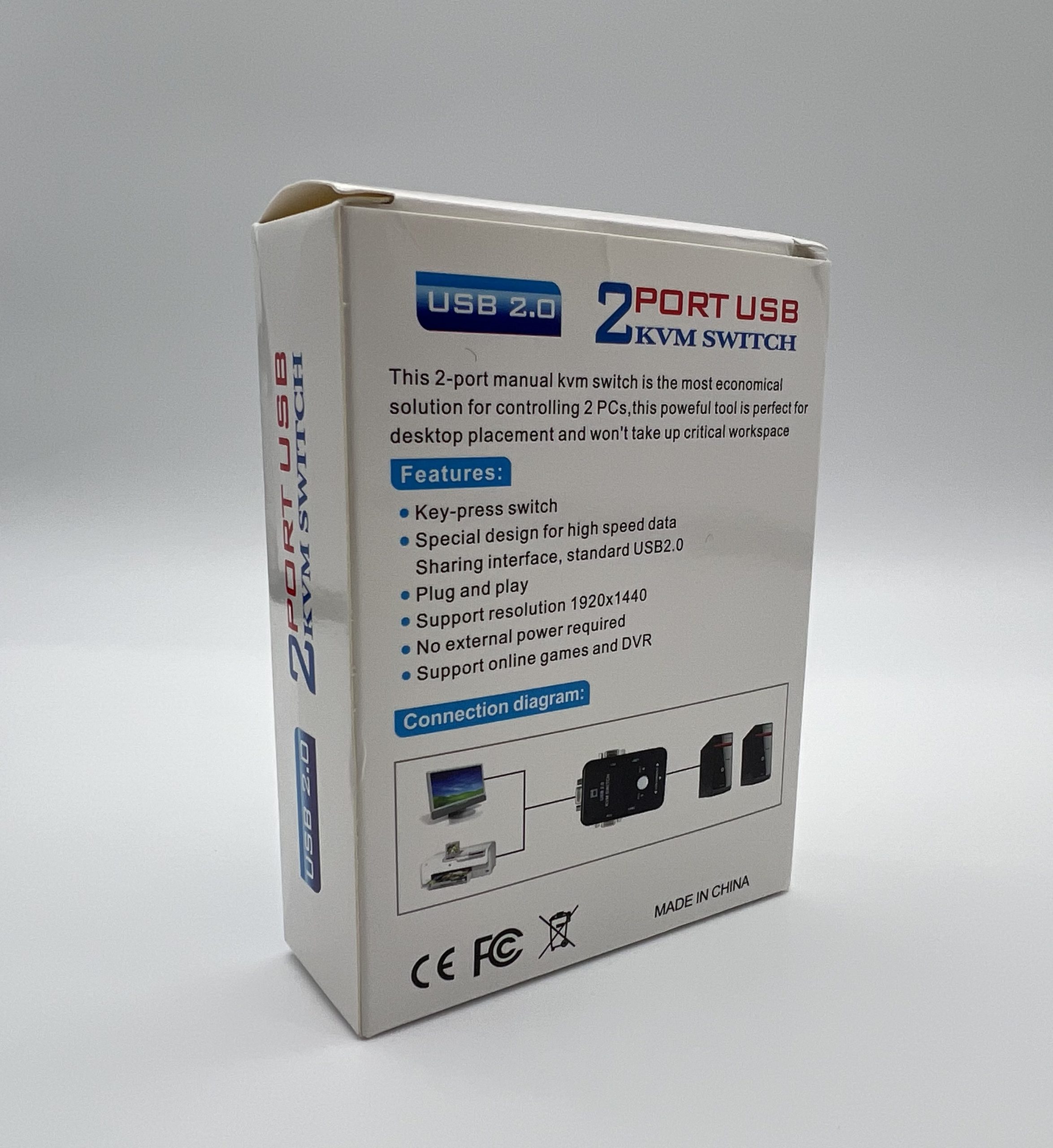 Двопортовий KVM-перемикач для швидкого старту роботи