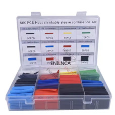 Набір термоусадочних трубок 560 шт, термоусадка 2:1
