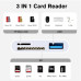 Адаптер-перехідник 3-в-1 USB-C: USB 3.0 + SD/TF кардридер