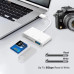 Адаптер-перехідник 3-в-1 USB-C: USB 3.0 + SD/TF кардридер