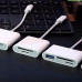 Адаптер-перехідник 3-в-1 USB-C: USB 3.0 + SD/TF кардридер