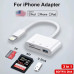Адаптер-перехідник 3-в-1 USB-C: USB 3.0 + SD/TF кардридер