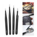 Набір металевих пінцетів для точних робіт, 6 шт — антистатичні ESD з нержавіючої сталі для ремонту електроніки