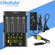 Зарядний пристрій LiitoKala Lii-600 для акумуляторів Li-ion 3.7В та NiMH 1.2В (18650, 26650, 21700, 26700, AA, AAA)