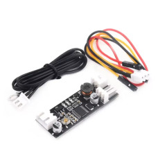 Контролер обертів вентилятора 12V DC з датчиком температури NTC 50K для керування вентиляцією Контролер обертів вентилятора 12V DC з датчиком температури NTC 50K для керування вентиляцією