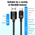 Кабель USB 2.0 A–Micro USB 2 м для передачі даних (підходить для PS3)