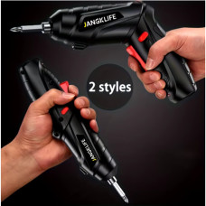 Електрична акумуляторна викрутка 3.6 В з ударом, бездротова дриль