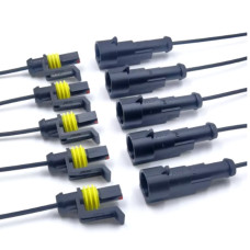 Водонепроникний роз’єм 1/2/3/4 контакти, швидкий роз’єм електричної клеми 1pin (папа-мама)