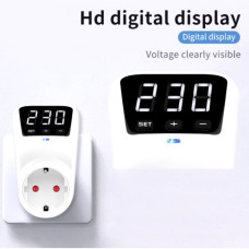 Розетка з регульованим обмеженням напруги, 16 А, автоматичний захист від перепадів напруги Розетка з регульованим обмеженням напруги, 16 А, автоматичний захист від перепадів напруги