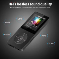 Портативний MP3-плеєр (1,8-дюймовий плеєр Walkmen Type-C Bluetooth 5.4) чорний