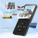 Портативний MP3-плеєр (1,8-дюймовий плеєр Walkmen Type-C Bluetooth 5.4) чорний