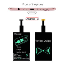 Ресивер Qi для бездротової зарядки Micro USB Type A, чорний Ресивер Qi для бездротової зарядки Micro USB Type A, чорний