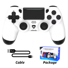 Бездротовий контролер Data Frog для PS4/PS4 Slim/PS4 Pro, ПК, Android Білий