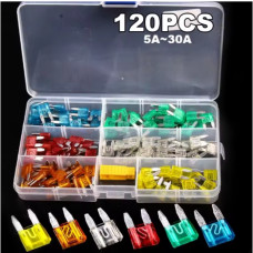 Набір запобіжників AUTO FUSE в органайзері (знімник в комплекті), 120 од.