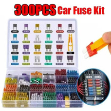 Набір запобіжників AUTO FUSE в органайзері (знімник в комплекті), 300 од.