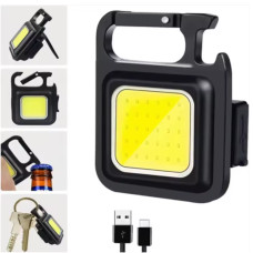 Міні-ліхтарик-брелок USB з яскравим світлодіодом для кемпінгу та повсякденного використання