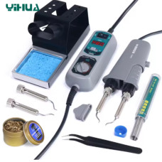 Портативна паяльна станція з пінцетом YIHUA 938D, комплект для демонтажу чіпів SMD, зварювальне обладнання Портативна паяльна станція з пінцетом YIHUA 938D, комплект для демонтажу чіпів SMD, зварювальне обладнання