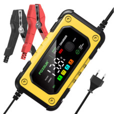 Універсальний автомобільний зарядний пристрій FOXSUR для ремонту 12 В, 7 А. Жовтий Універсальний автомобільний зарядний пристрій FOXSUR для ремонту 12 В, 7 А. Жовтий