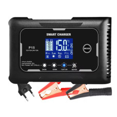 Розумний зарядний пристрій 15А для AGM, LiFePO4, гелевих, літієвих і свинцевих АКБ 12В/24В до 1000А·год AusHauz Розумний зарядний пристрій 15А для AGM, LiFePO4, гелевих, літієвих і свинцевих АКБ 12В/24В до 1000А·год AusHauz
