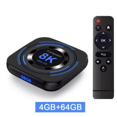 Transpeed Android 12 TV Box H618, 4GB/64GB, Quad‑Core, Dual Wi‑Fi, 8K