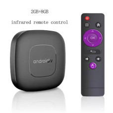Android TV Box T1 Смарт ТВ приставка з Google Assistant, Bluetooth, медіаплеєром, 2/8 ГБ, Wi-Fi 2.4/5G