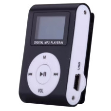 Міні MP3‑плеєр портативний з LCD і роз’ємом 3,5 мм, microSD — чорний