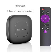 Android TV Box T1 Смарт ТВ приставка з Google Assistant, Bluetooth, 2/16 ГБ, медіаплеєр, Wi-Fi 2.4/5G