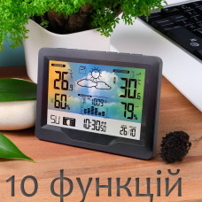 Бездротова метеостанція з великим кольоровим LCD-дисплеєм