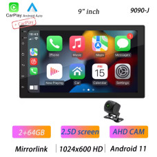 BQCC 4core 2 Din Car Radio автомагнітола, Android 11 4G GPS 9inch 2 64G 2.5D AHD