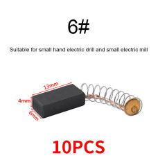 Графітна щітка для двигунів і шліфувальних машин №6, 1 шт