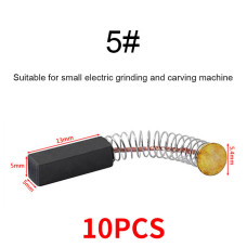 Графітні вугільні щітки для двигунів і шліфувальних машин, набір 10 шт.