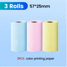Термопапір 57×25 мм для міні‑принтера та моментального друку