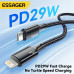 Швидкий зарядний кабель Essager USB C для iPhone iPad MacBook із підтримкою PD 29 Вт Чорний 1m