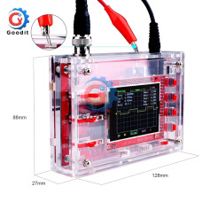 Повний набір для складання цифрового осцилографа з 2.4" TFT LCD екраном та акриловим корпусом